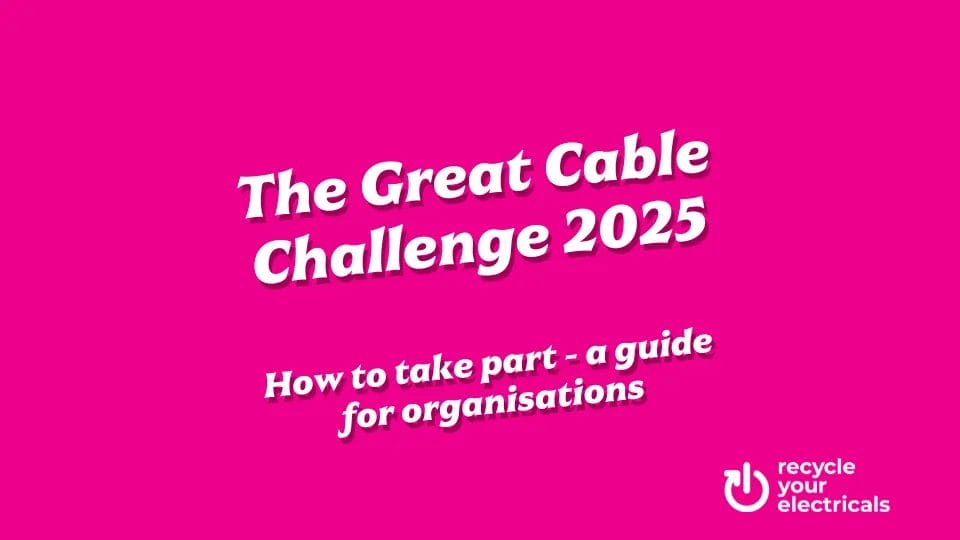 writing saying "the great cable challenge 2025 a guide for organisations"